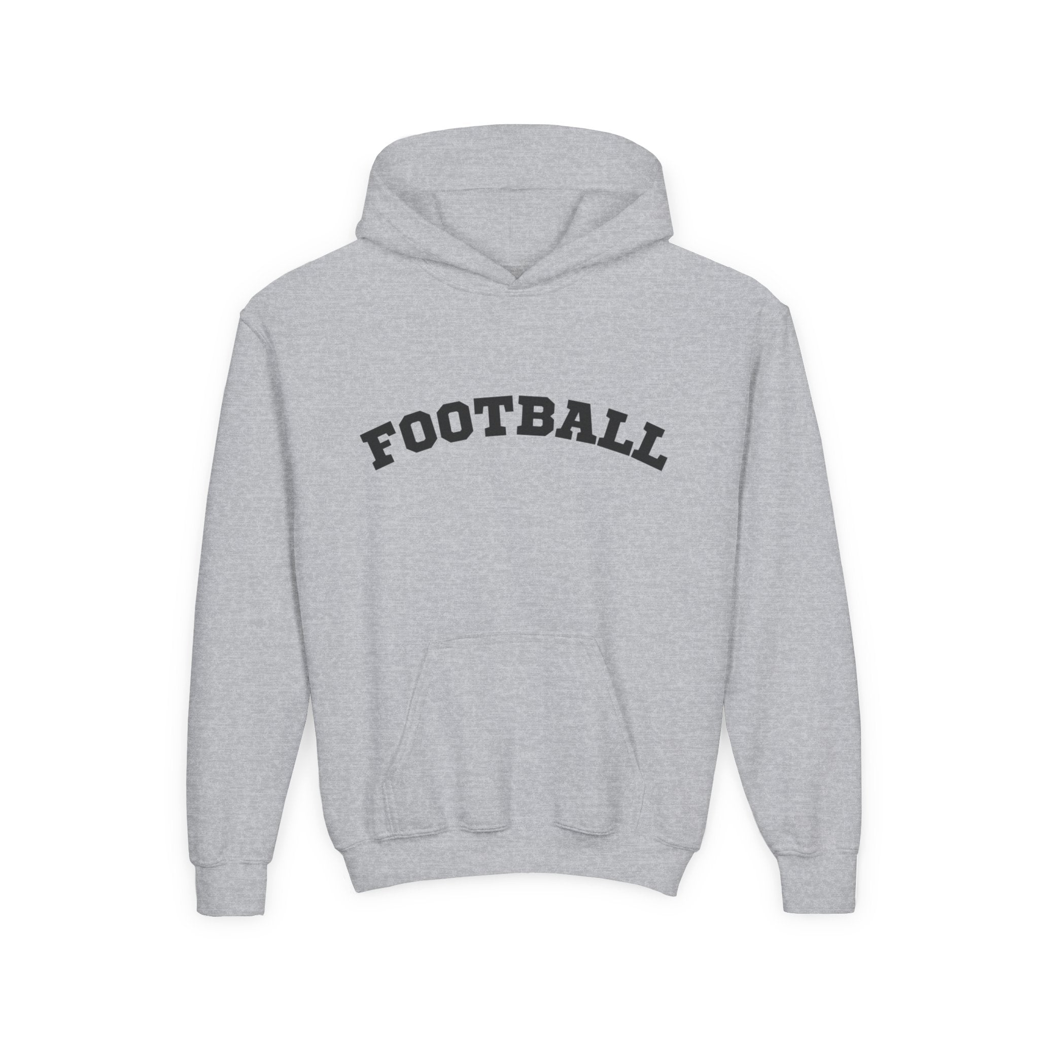 Youth Hoodie "Football" -Sports Apparel, Gift for Young Athletes, Team Spirit, Cozy Sweatshirt, Game Day Ready