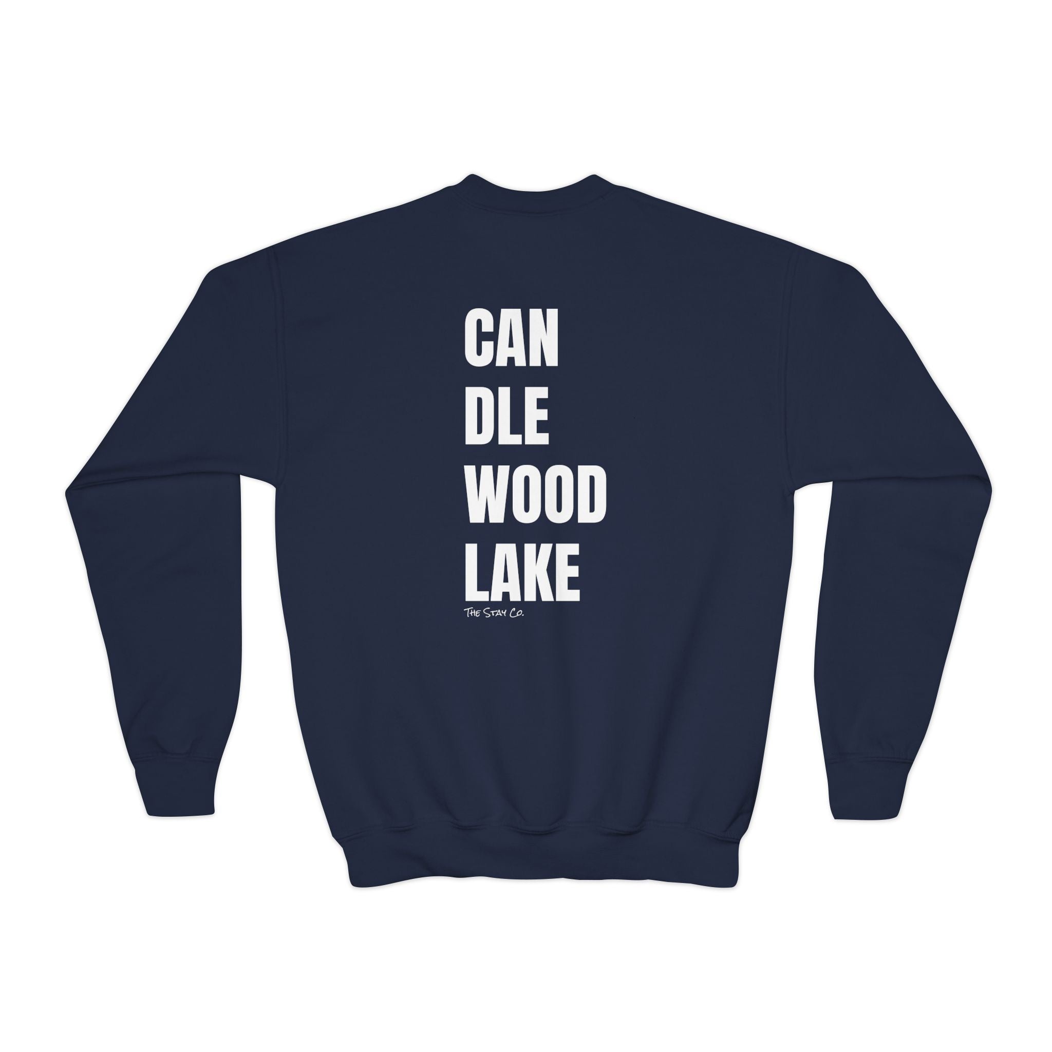 Youth-(XS-XL) "Catch Me At" (Front) "Candlewood Lake" (Back)- Unisex Crewneck Sweatshirt