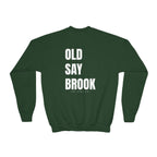 Youth-(XS-XL) Old Saybrook Crewneck With Association Logo On Front- White Writing