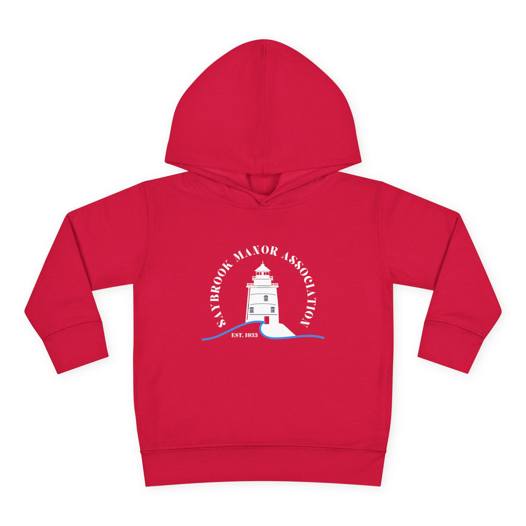 Toddler Hoodie- Saybrook Manor Association Logo on Front - "NAP. SNAX. SAYBROOK. REPEAT."
