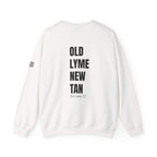 Adult- "Salty AF" (Front) "Old Lyme New Tan" (Back)- with Flag -Unisex Crewneck