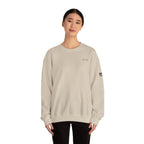 Adult- "Salty AF..." (Front) "White Sands Beach -Old Lyme, CT" (Back) With Flag on Sleeve- Unisex Crewneck