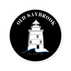 Old Saybrook Lighthouse Round Stickers