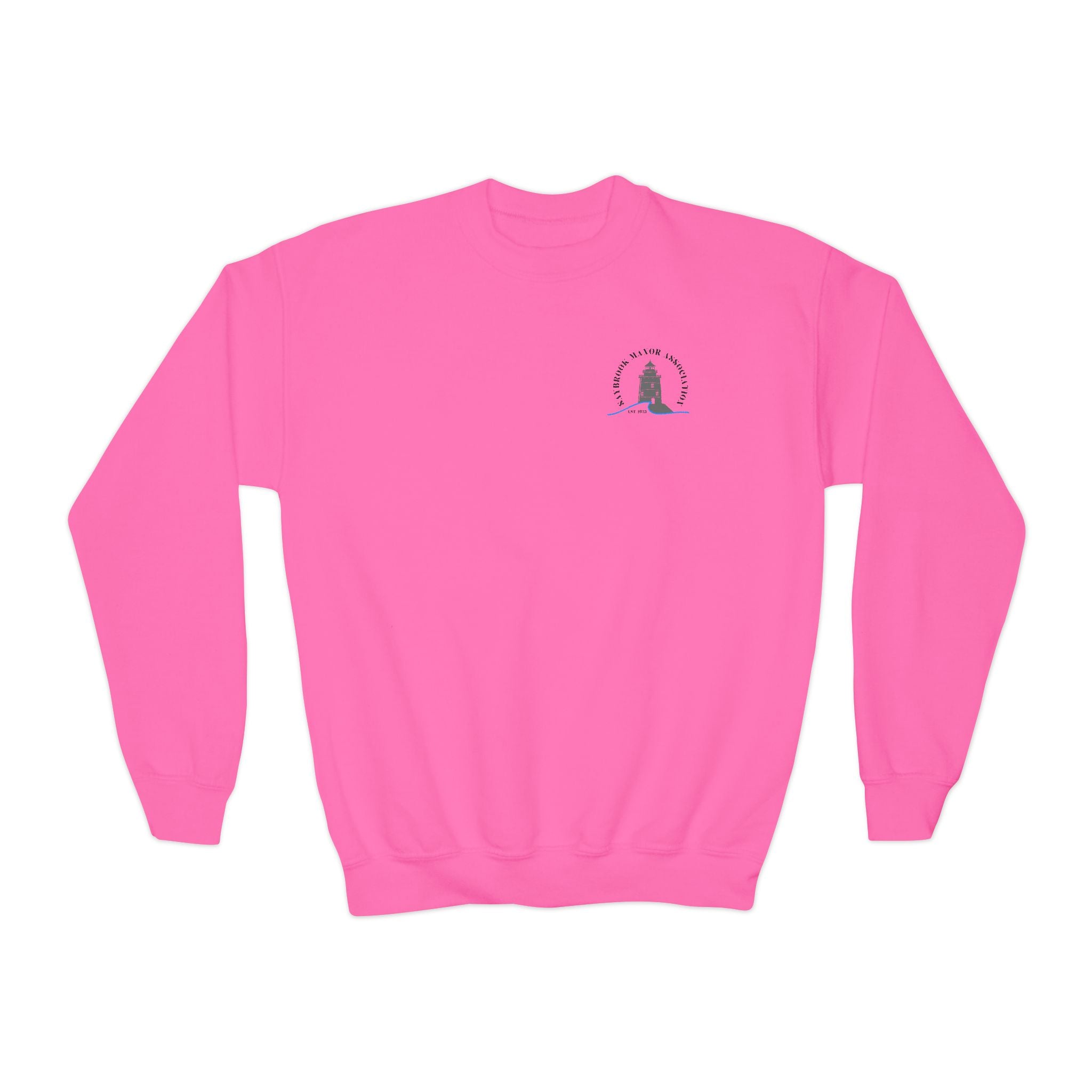 Youth-(XS-XL) Old Saybrook Crewneck Sweatshirt With Association Logo On Front