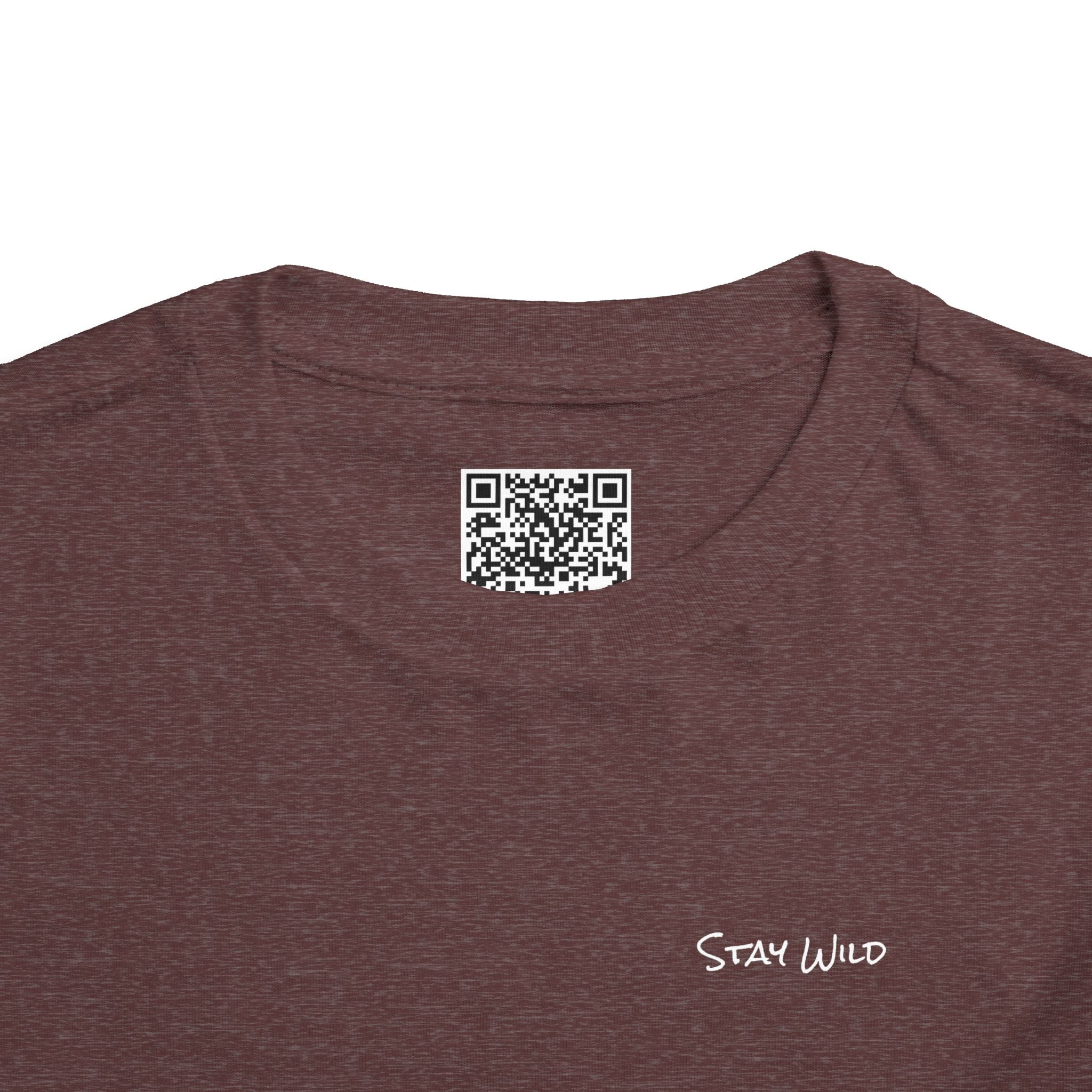 Toddler (2T-5T) - "Stay Wild" (Front) 'Walk. Run. Wakeboard. '(Back)- White Writing, Short Sleeve Tee