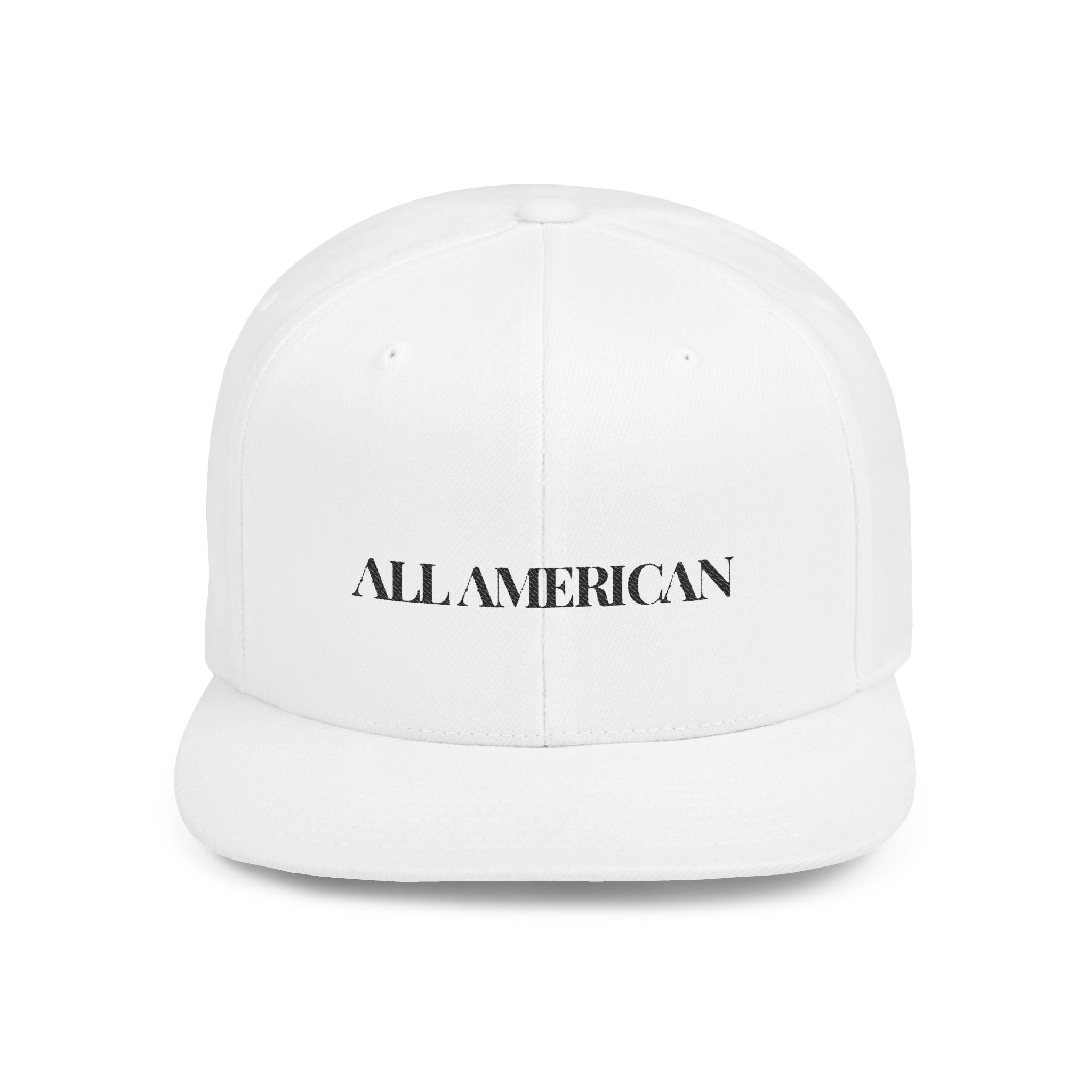 Embroidered Snapback- "All American" Snapback Cap, Casual Hat, Outdoor Apparel, Summer Fashion, Gift for Him/Her, Festival Accessory