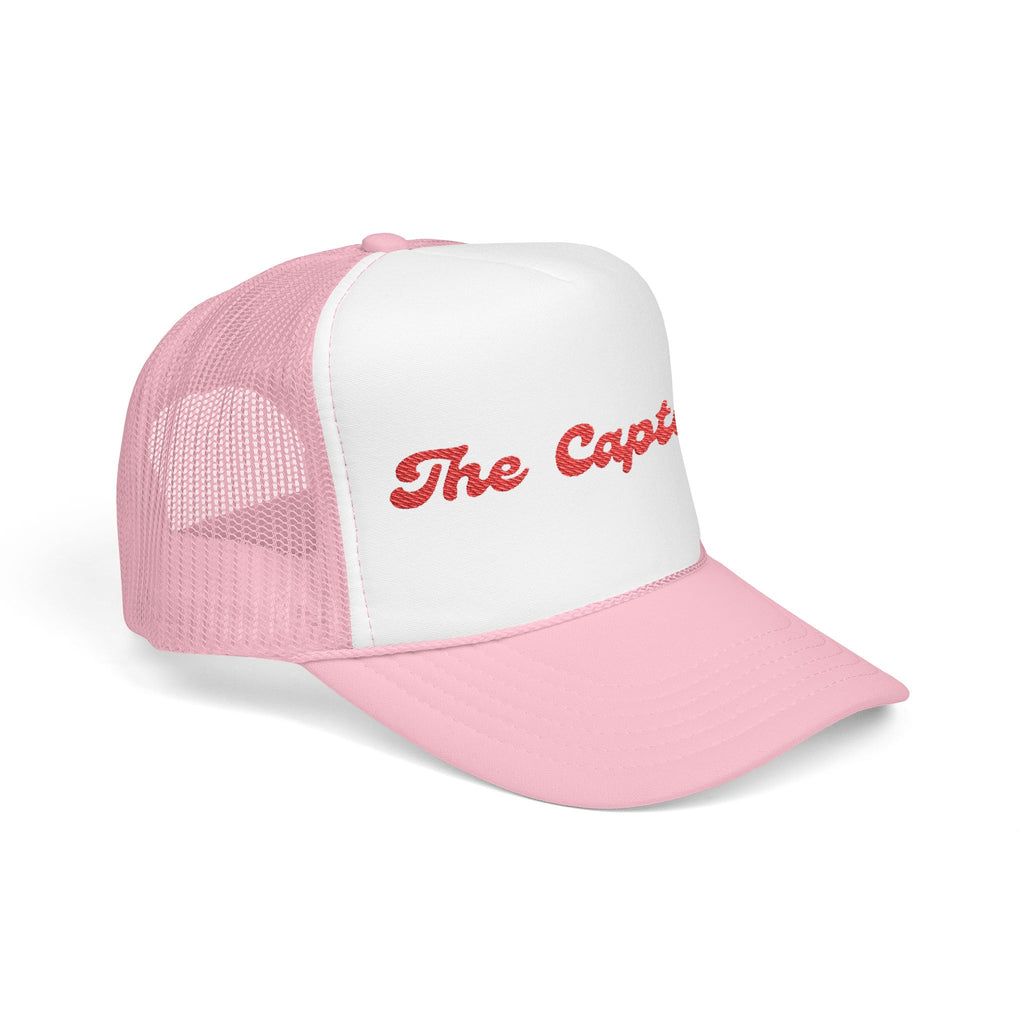 "The Captain"- Foam Trucker Hat, Embroidered Cap, BBQ Hat, Perfect Gift for Grilling Enthusiasts, Summer BBQ Accessory, Fun Party Hat