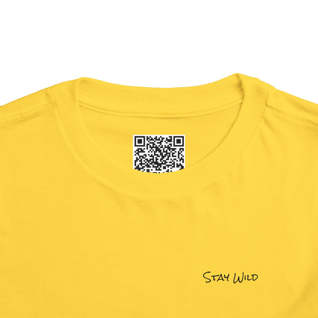 Toddler (2T-5T) - "Stay Wild" (Front) - "Stay Wild Lake Child" (Back) -Black Writing Short Sleeve Tee
