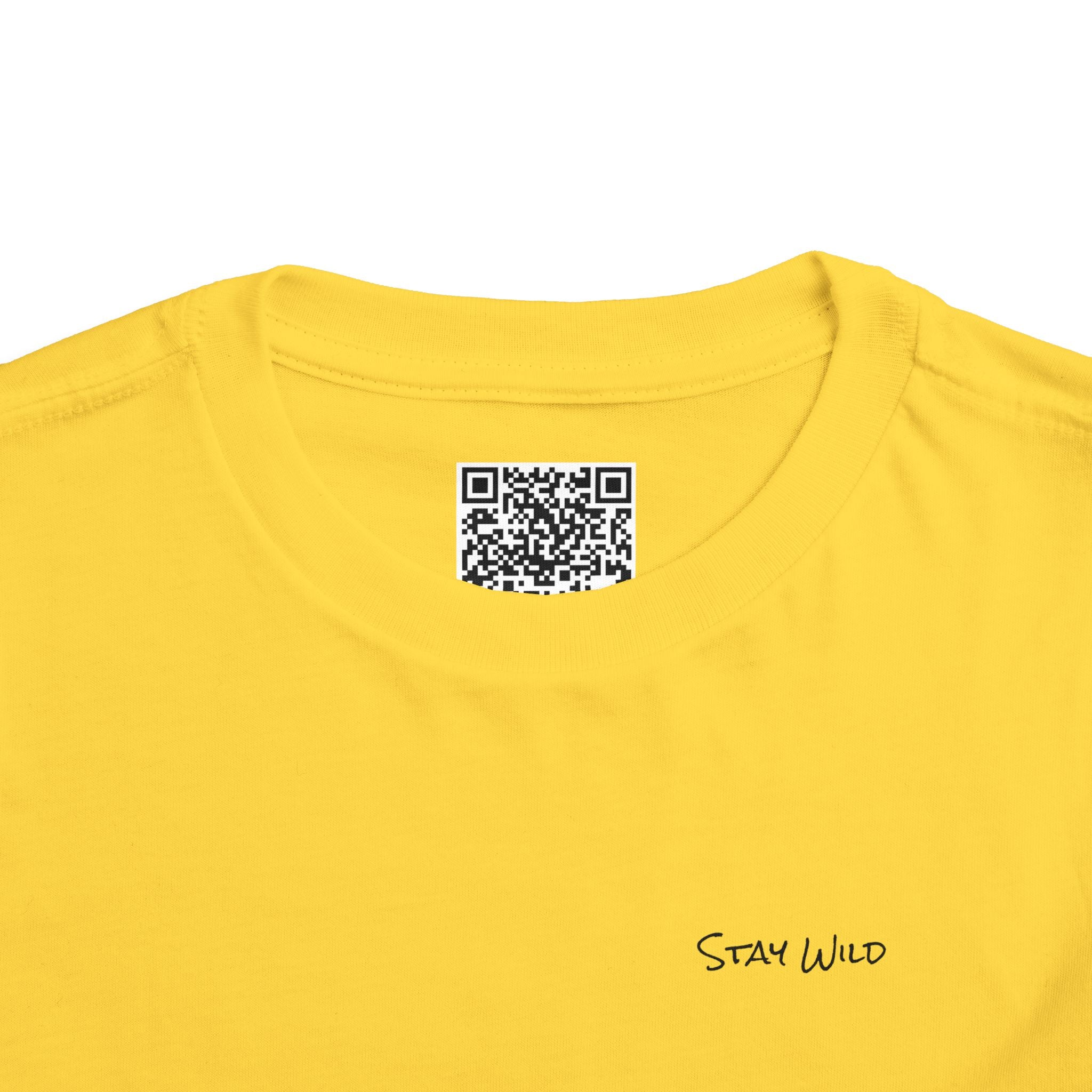 Toddler (2T-5T) - "Stay Wild" (Front) - "Stay Wild Lake Child" (Back) -Black Writing Short Sleeve Tee