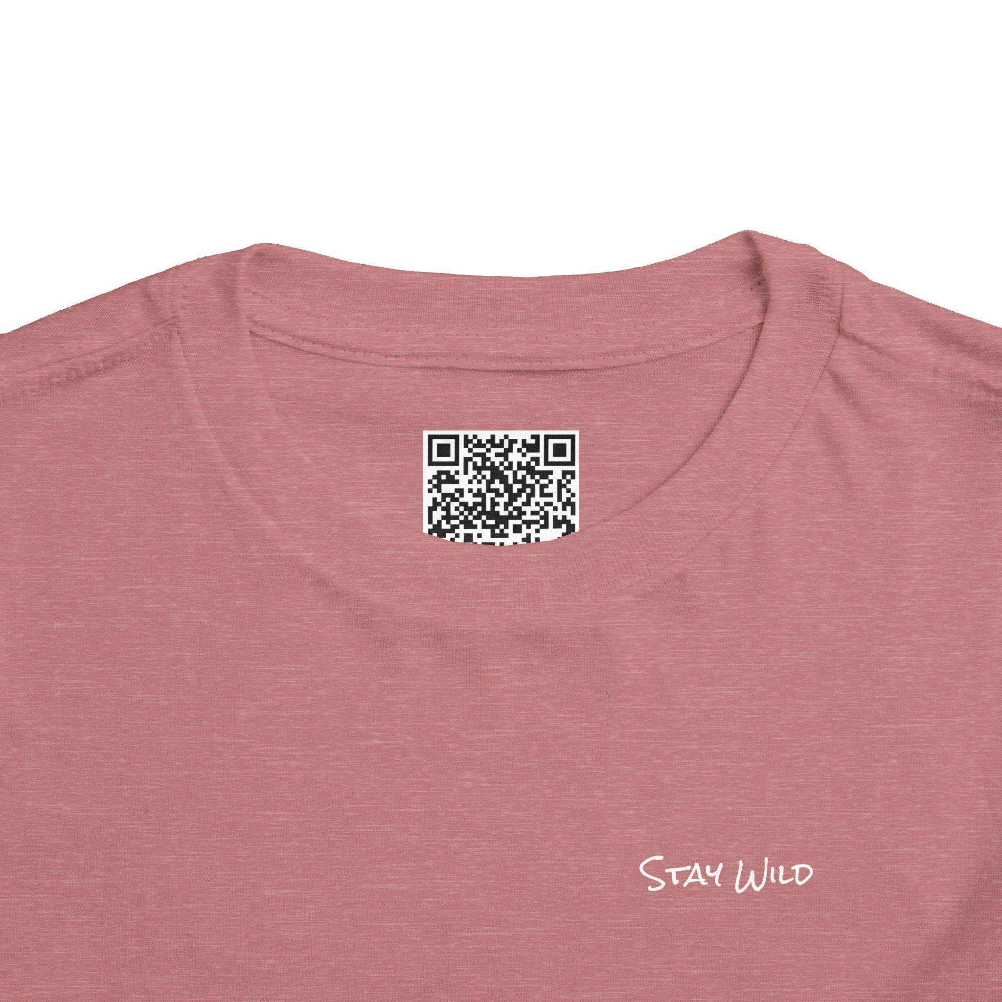 Toddler (2T-5T) - "Stay Wild" (Front) 'Walk. Run. Wakeboard. '(Back)- White Writing, Short Sleeve Tee