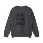 Adult- "Salty AF..." (Front) "White Sands Beach -Old Lyme, CT" (Back) With Flag on Sleeve- Unisex Crewneck