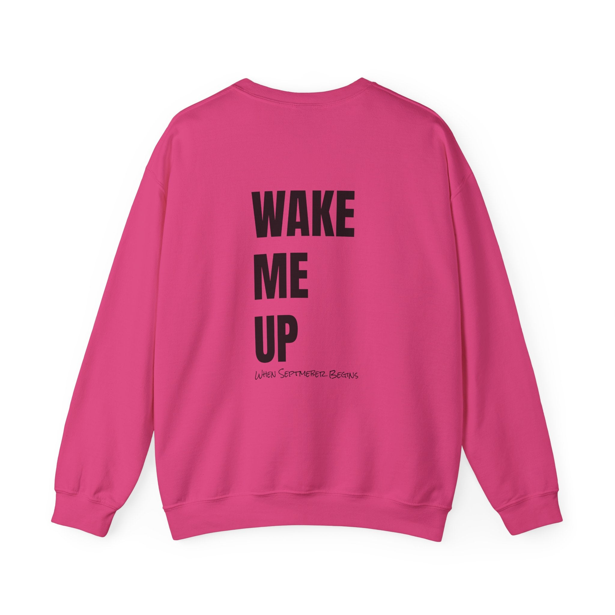 Adult- Teacher Crew Neck " Do Not Disturb" (Front)  "Wake Me Up- When September Begins" (Back) -Crewneck Sweatshirt, Cozy Fall Apparel, Unisex Gift, Casual Style, September Vibes, Seasonal Fashion