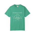 "Champs & Camps" -Camp Themed Bachelorette or Wedding Tee,  Bride Shirt, Last Trail Before The Veil, Bachelorette Party Gift, Summer Vacation Wear, [...]
