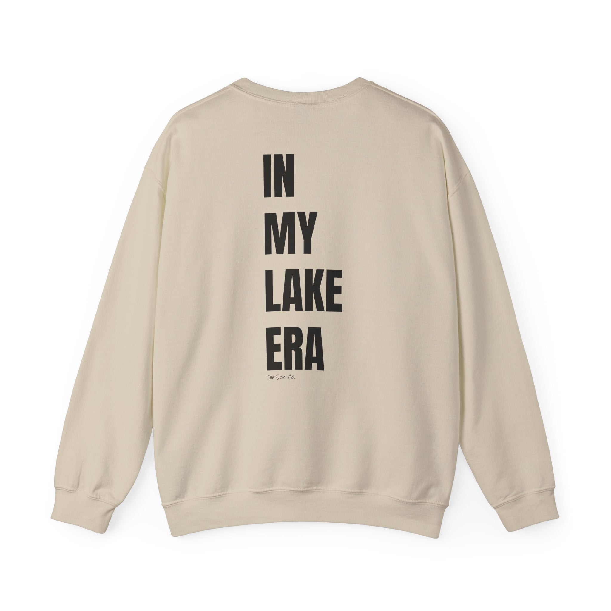 Adult- "Born for this"- (Front)  "In My Lake Era" (Back)- Black Writing- Unisex Crewneck Sweatshirt