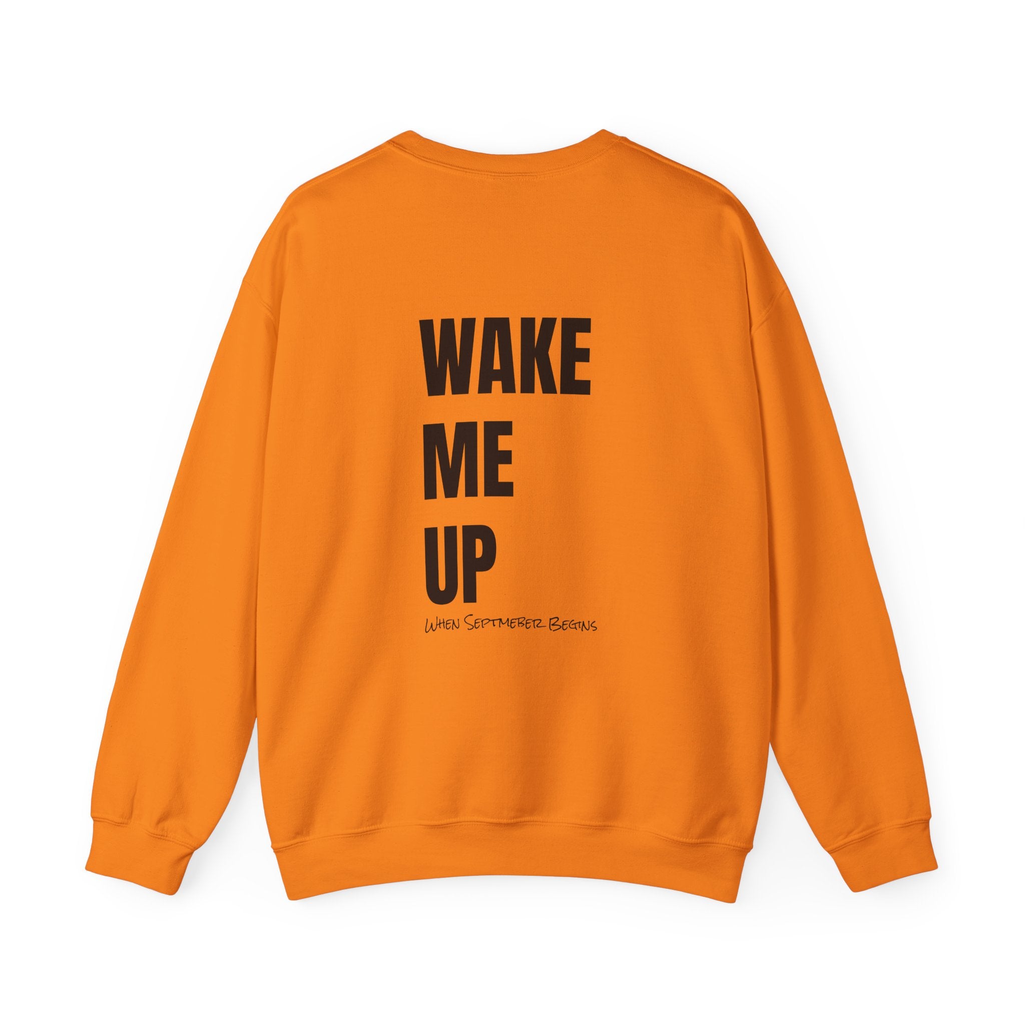 Adult- Teacher Crew Neck " Do Not Disturb" (Front)  "Wake Me Up- When September Begins" (Back) -Crewneck Sweatshirt, Cozy Fall Apparel, Unisex Gift, Casual Style, September Vibes, Seasonal Fashion