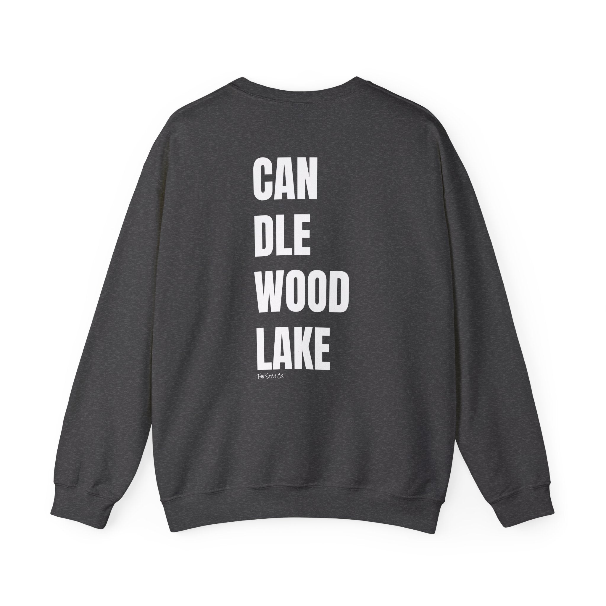 Catch Me at Candlewood Lake Crewneck (White Text)