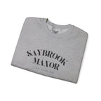 Adult Crewneck-Saybrook Manor with Logo on Back- Black Writing