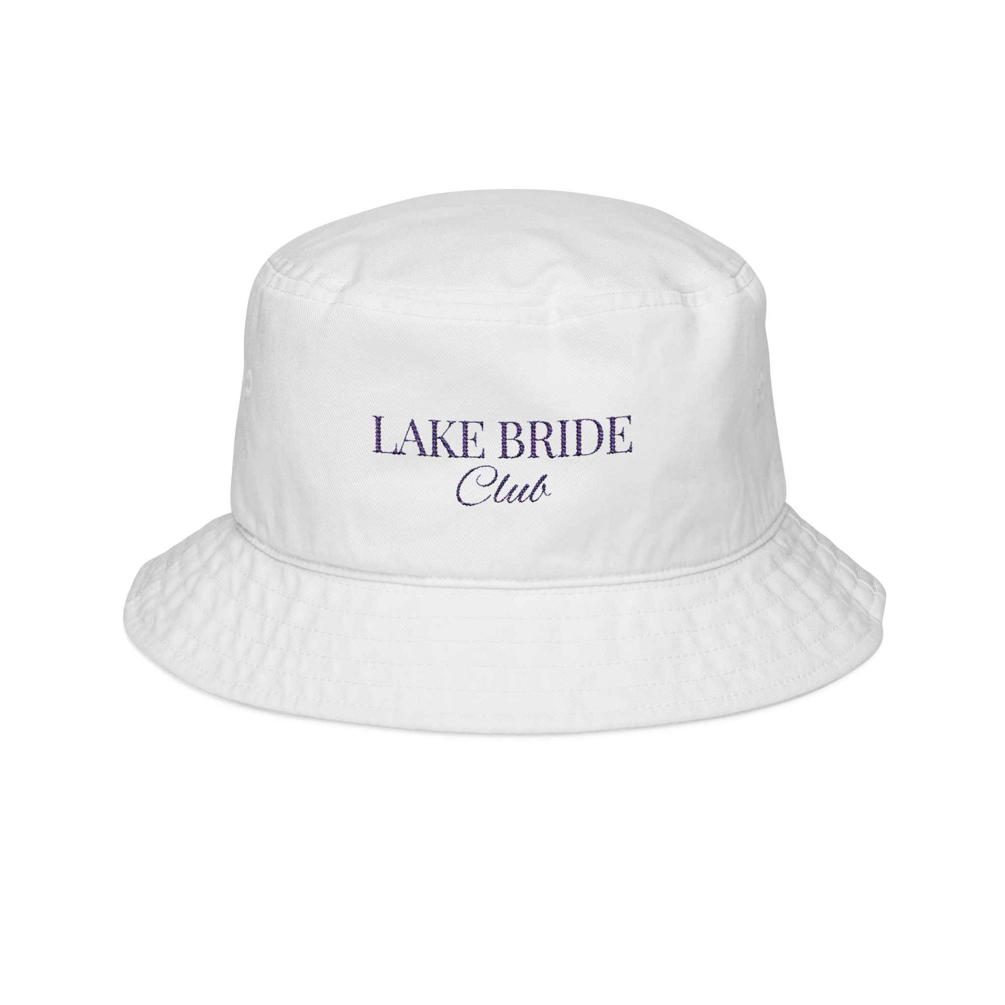 Bucket Hat "Lake Bride Club" Embroidered Summer Hat, Bridal Party Accessories, Beachwear, Gift for Bridesmaids, Lake Vacation Gear