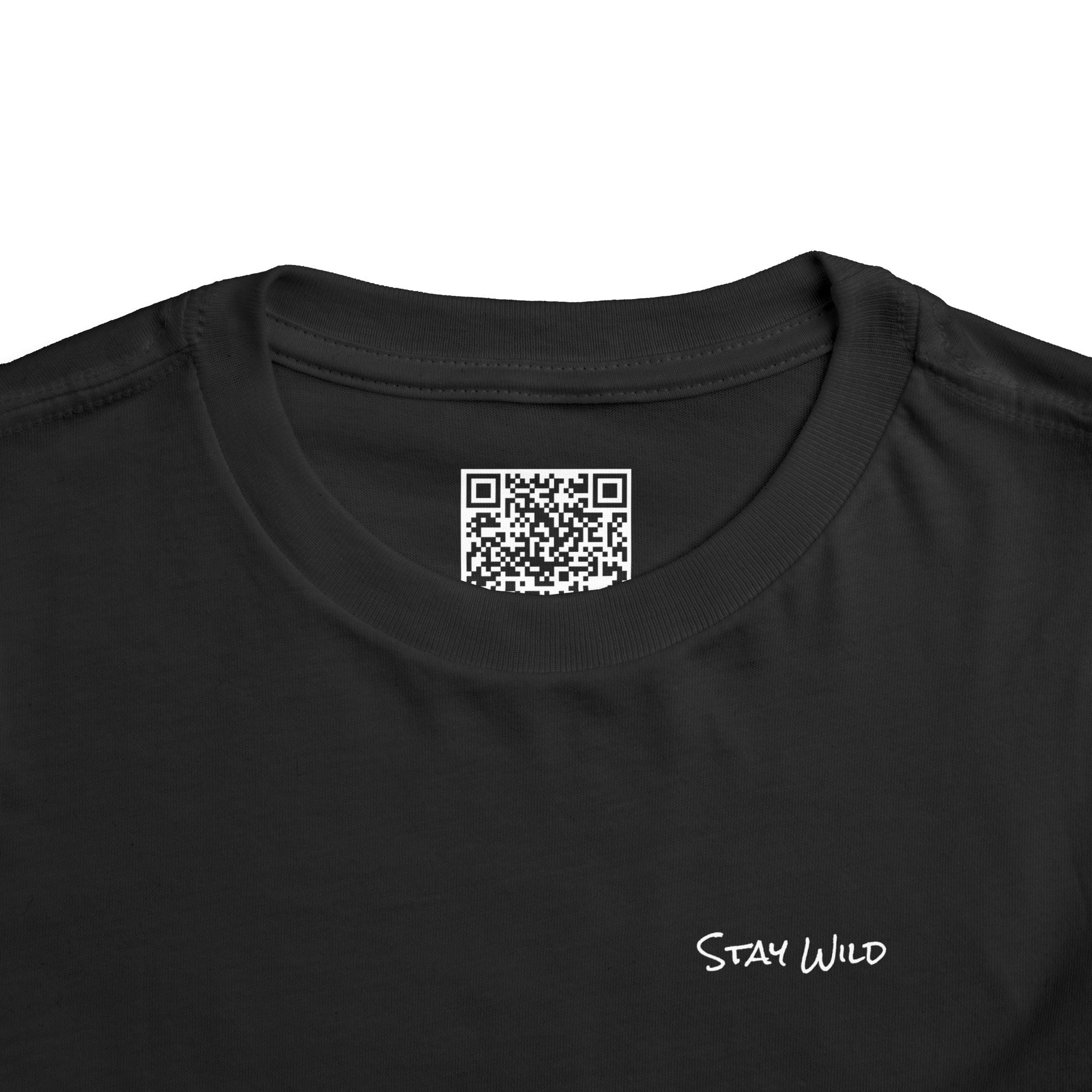 Toddler (2T-5T) - "Stay Wild" (Front) 'Walk. Run. Wakeboard. '(Back)- White Writing, Short Sleeve Tee