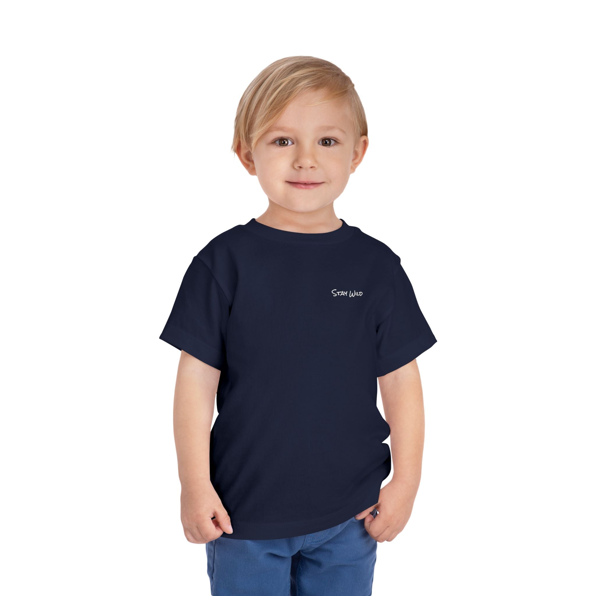 Toddler - "Stay Wild" (Front) - "Stay Wild Lake Child" (Back) -Short Sleeve Tee
