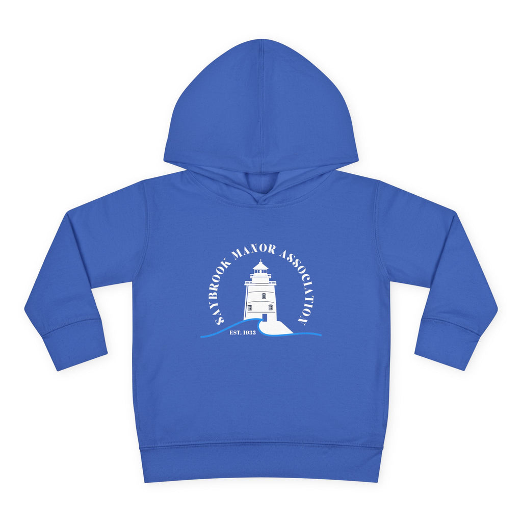 Toddler Hoodie- Saybrook Manor Association Logo on Front - "NAP. SNAX. SAYBROOK. REPEAT."
