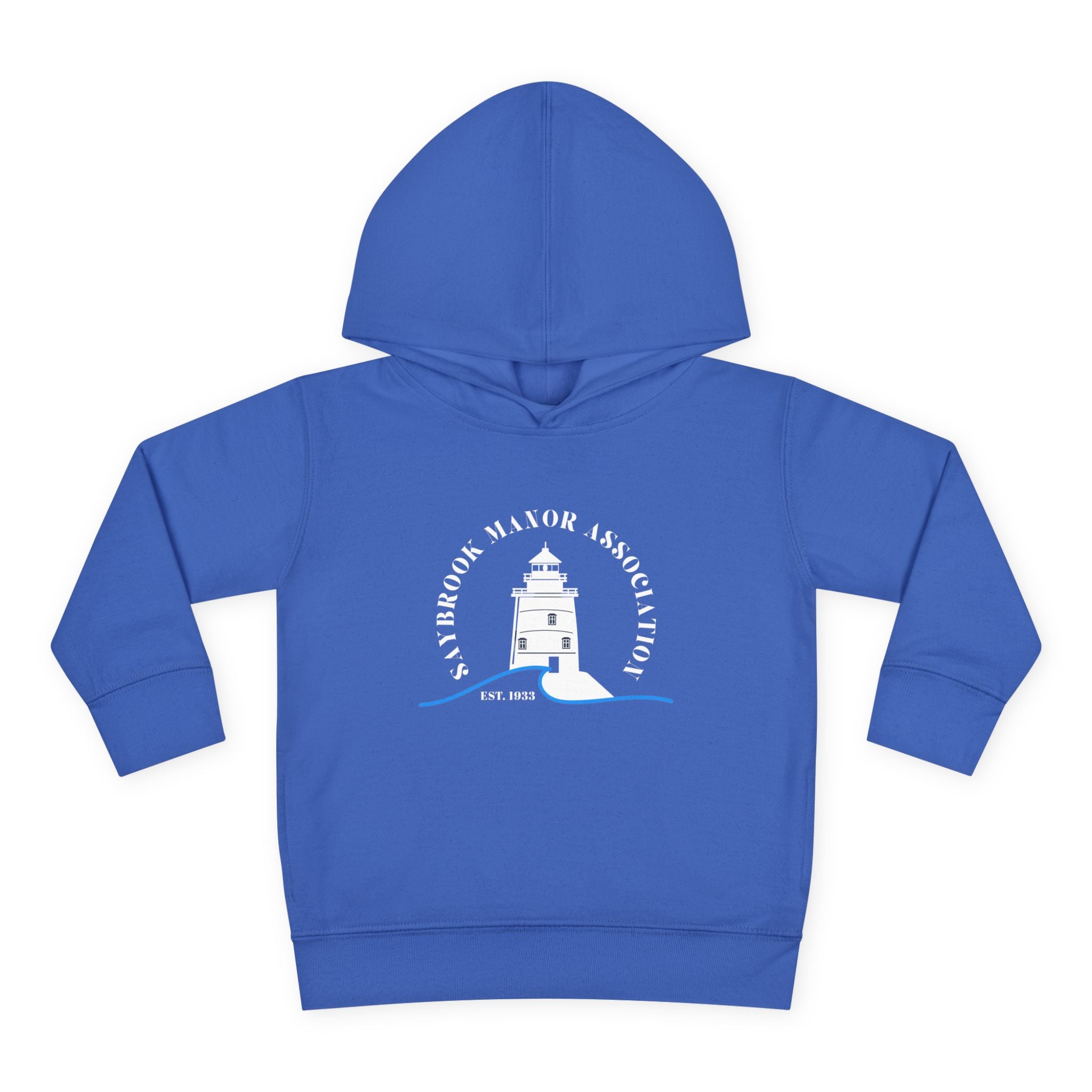 Toddler Hoodie- Saybrook Manor Association Logo on Front - "NAP. SNAX. SAYBROOK. REPEAT."