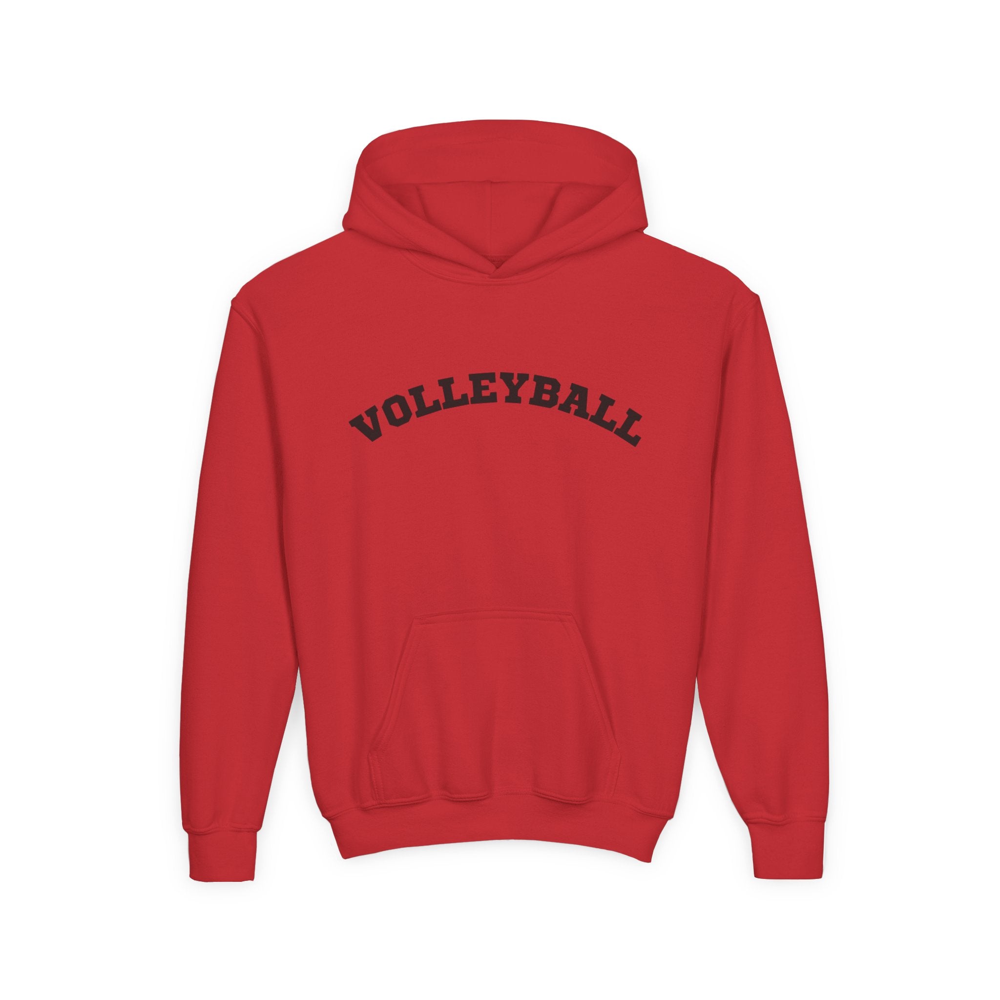 Youth Hoodie "Volleyball" - Choose Your Color- -Sports Apparel, Gift for Young Athletes, Team Spirit, Cozy Sweatshirt, Game Day Ready