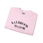 Adult Crewneck-Saybrook Manor with Logo on Back- Black Writing