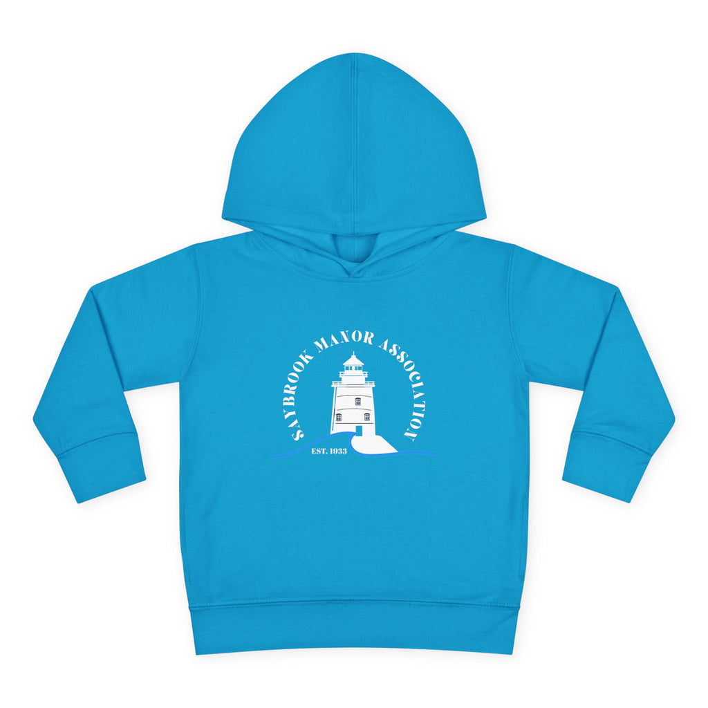 Toddler Hoodie- Saybrook Manor Association Logo on Front - "NAP. SNAX. SAYBROOK. REPEAT."
