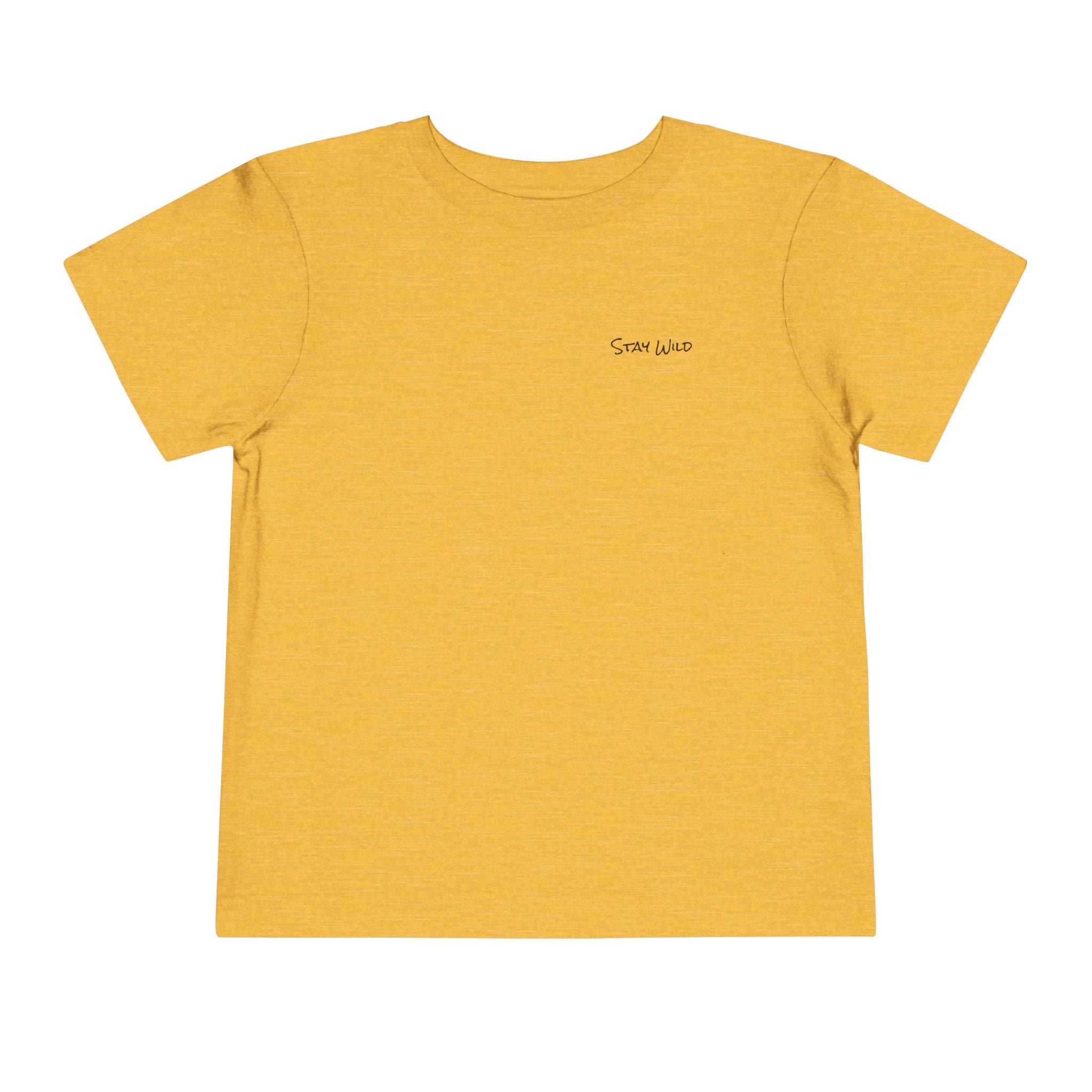 Toddler (2T-5T)- "Stay Wild" (Front) "Walk. Run. Wakeboard." (Back) -Short Sleeve Tee