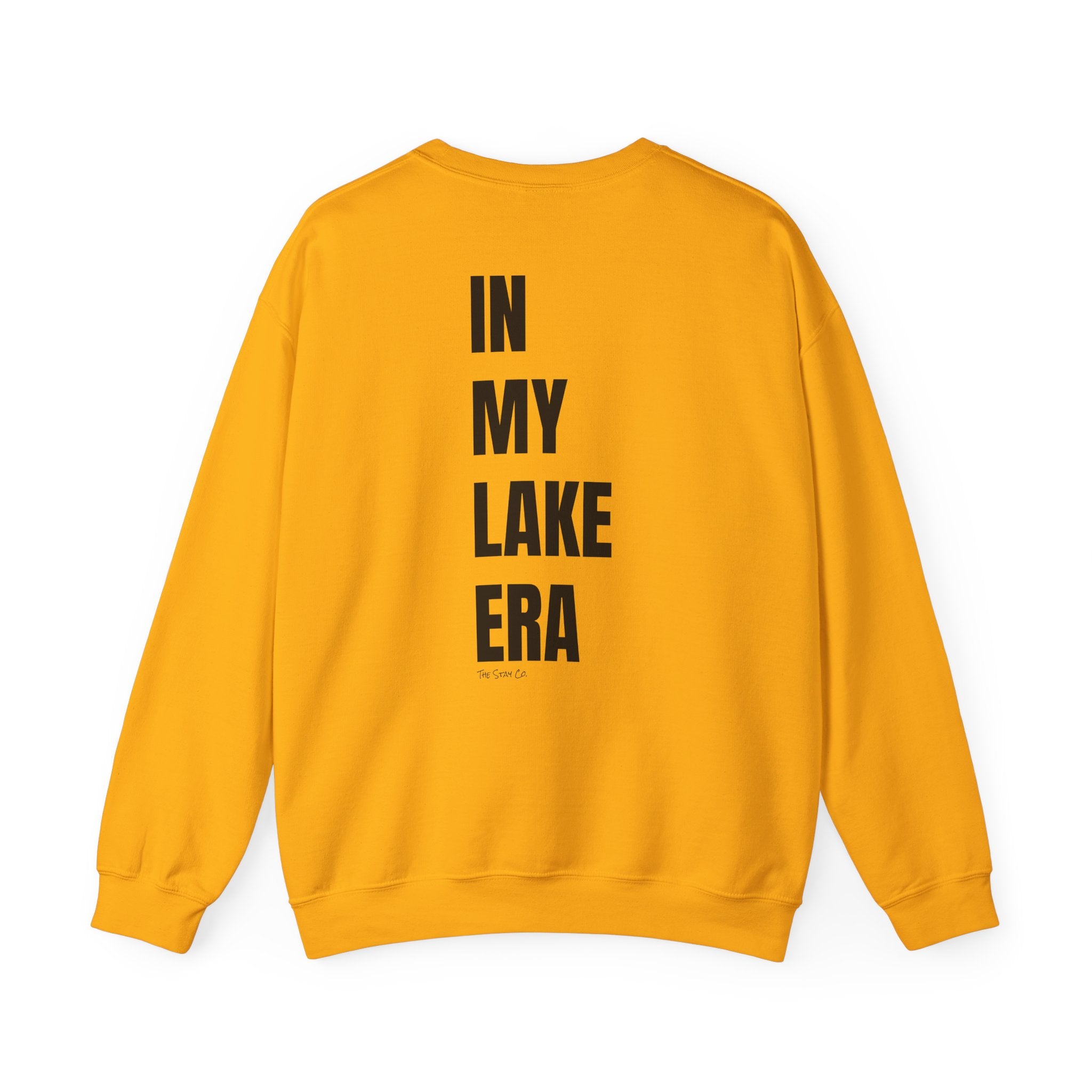 Adult- "Born for this"- (Front)  "In My Lake Era" (Back)- Black Writing- Unisex Crewneck Sweatshirt