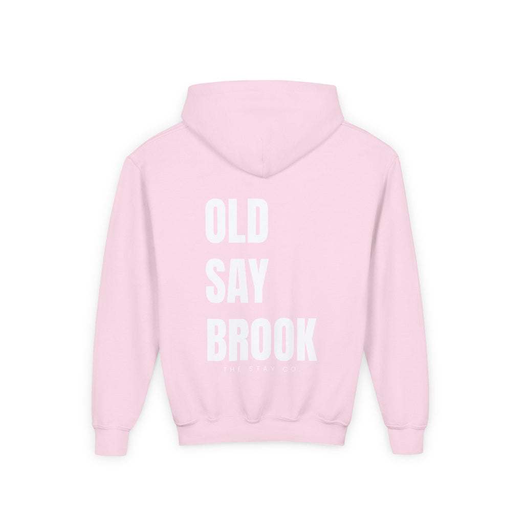 Youth Old Saybrook Hoodie with Logo On Front