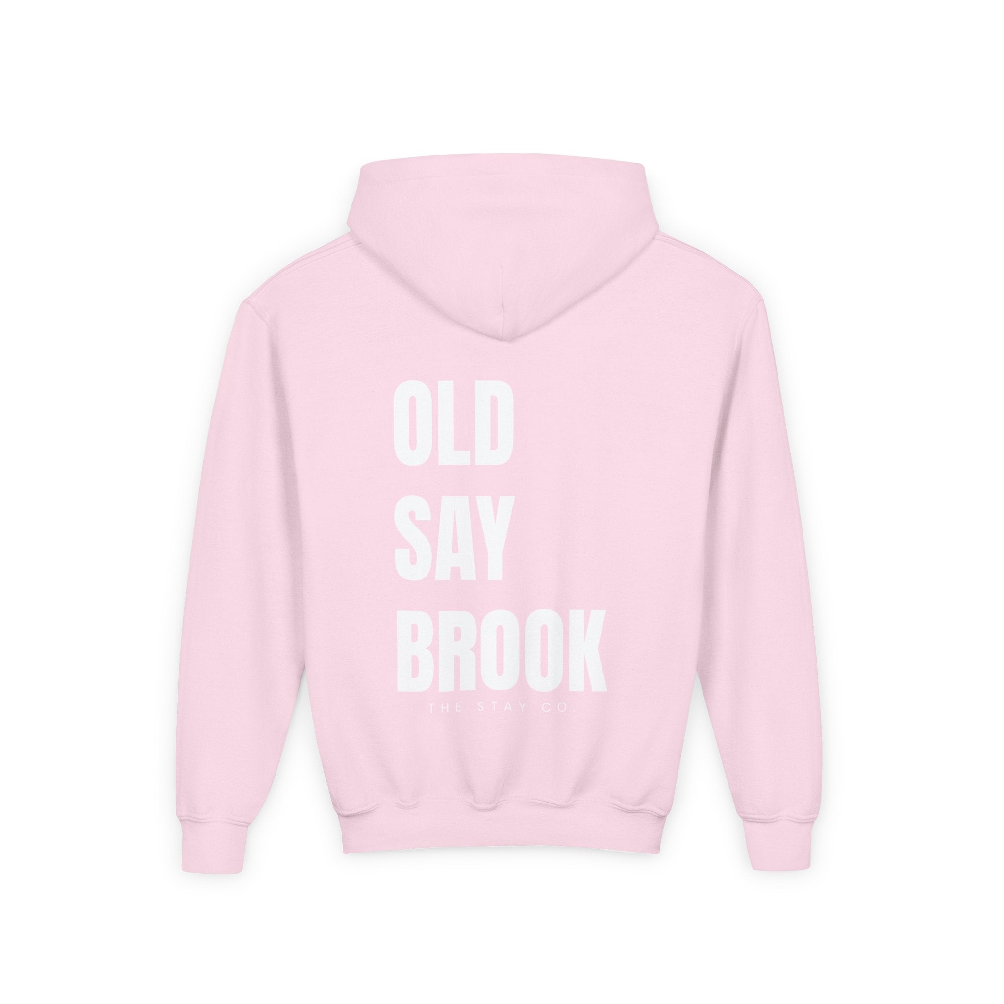 Youth Old Saybrook Hoodie with Logo On Front