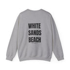 Adult- "'Catch me at"-(Front)- "White Sands Beach Old Lyme, CT"- (Back)- (No Flag) Custom Sweatshirt for location