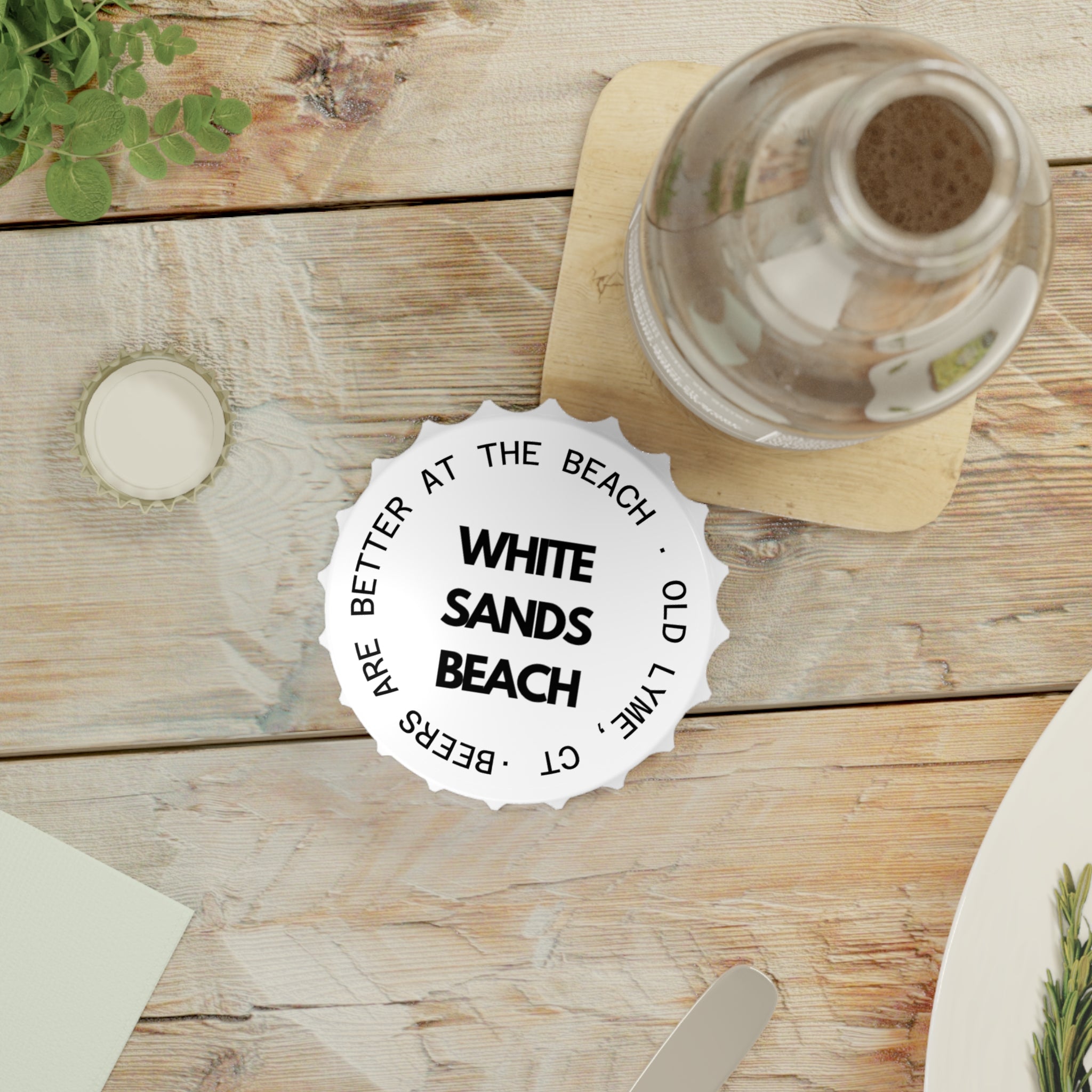 Bottle Opener and Magnet "Beers Are Better At The Beach"- Summer Party Accessory, Unique Gift for Beer Lovers, Coastal Decor, Perfect for BBQs and Celebrations