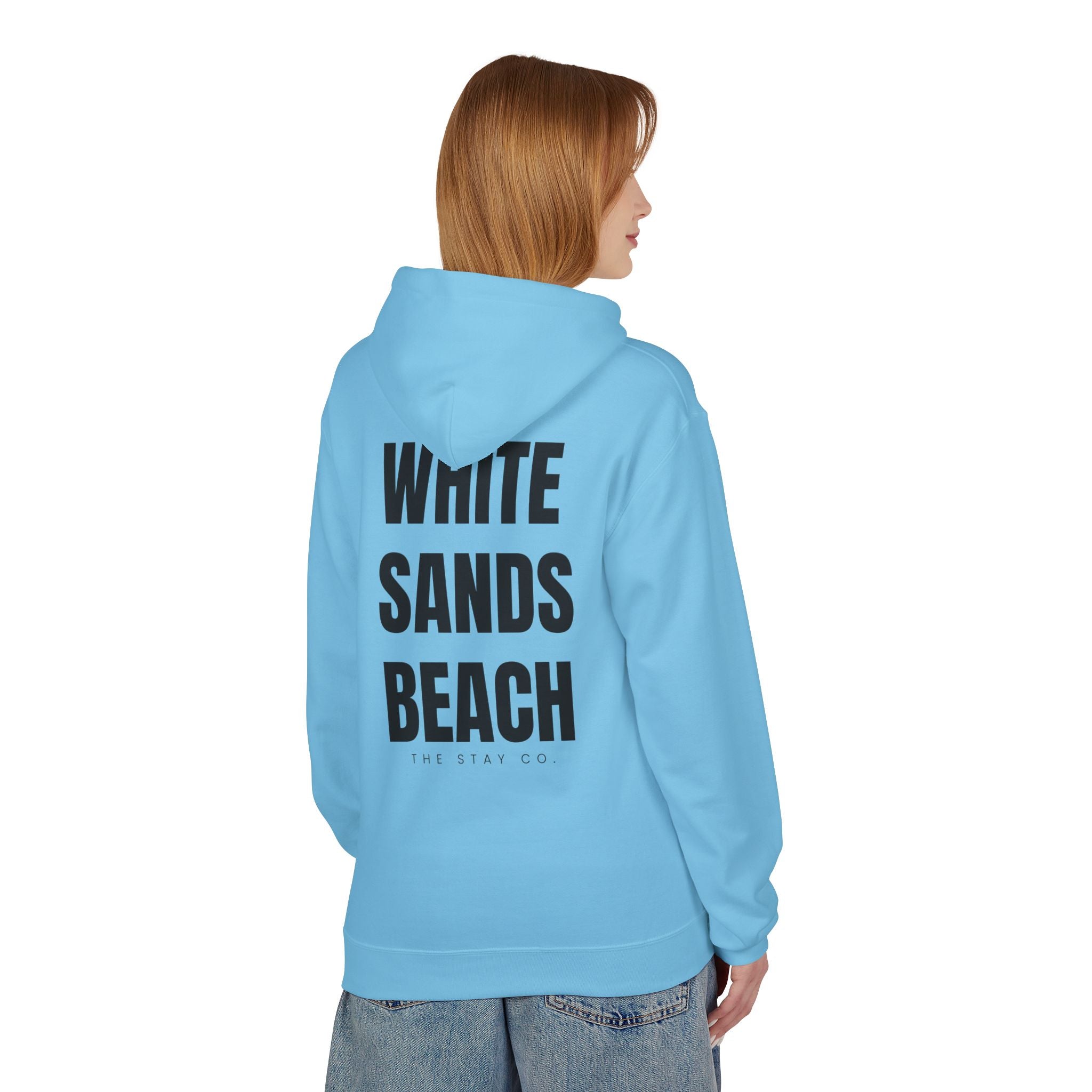 Adult- "Out Of Office" (Front) "White Sands Beach" (Back) - Hoodie