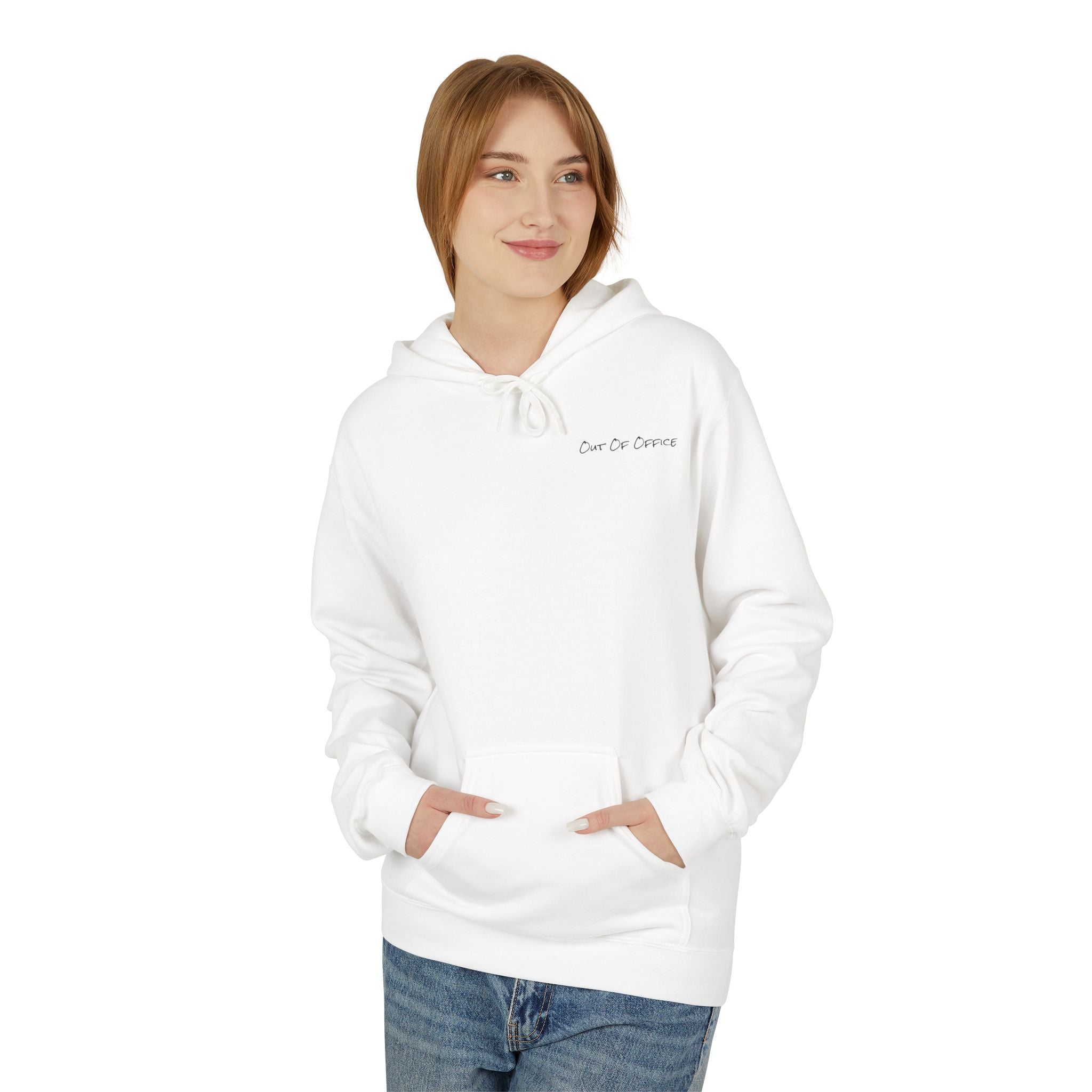 Adult- "Out Of Office" (Front) "Old Saybrook New Tan" (Back) - Hoodie