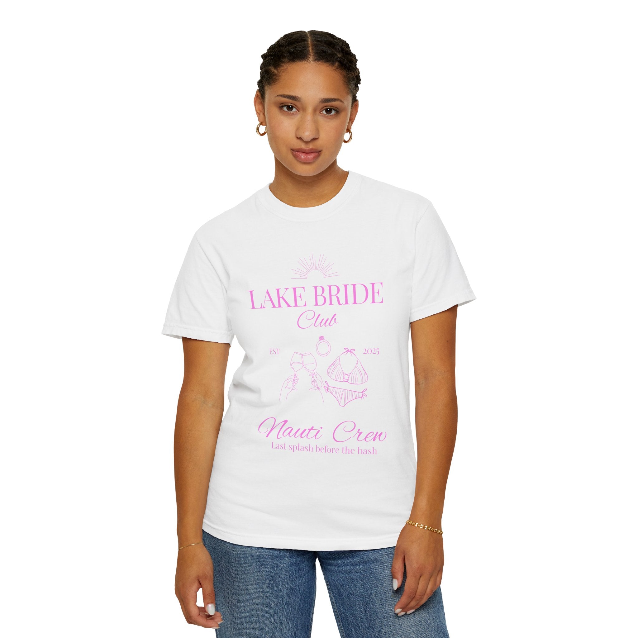 "Lake Bride " Unisex T-Shirt, Bridal Party Gift, Bachelorette and wedding parties, Bachelorette Weekend Tee, Nautical Theme Shirt