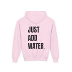 Youth- If Found (Front) -Just Add Water (Back) -Hooded Sweatshirt - Cozy and Fun for Water Kids