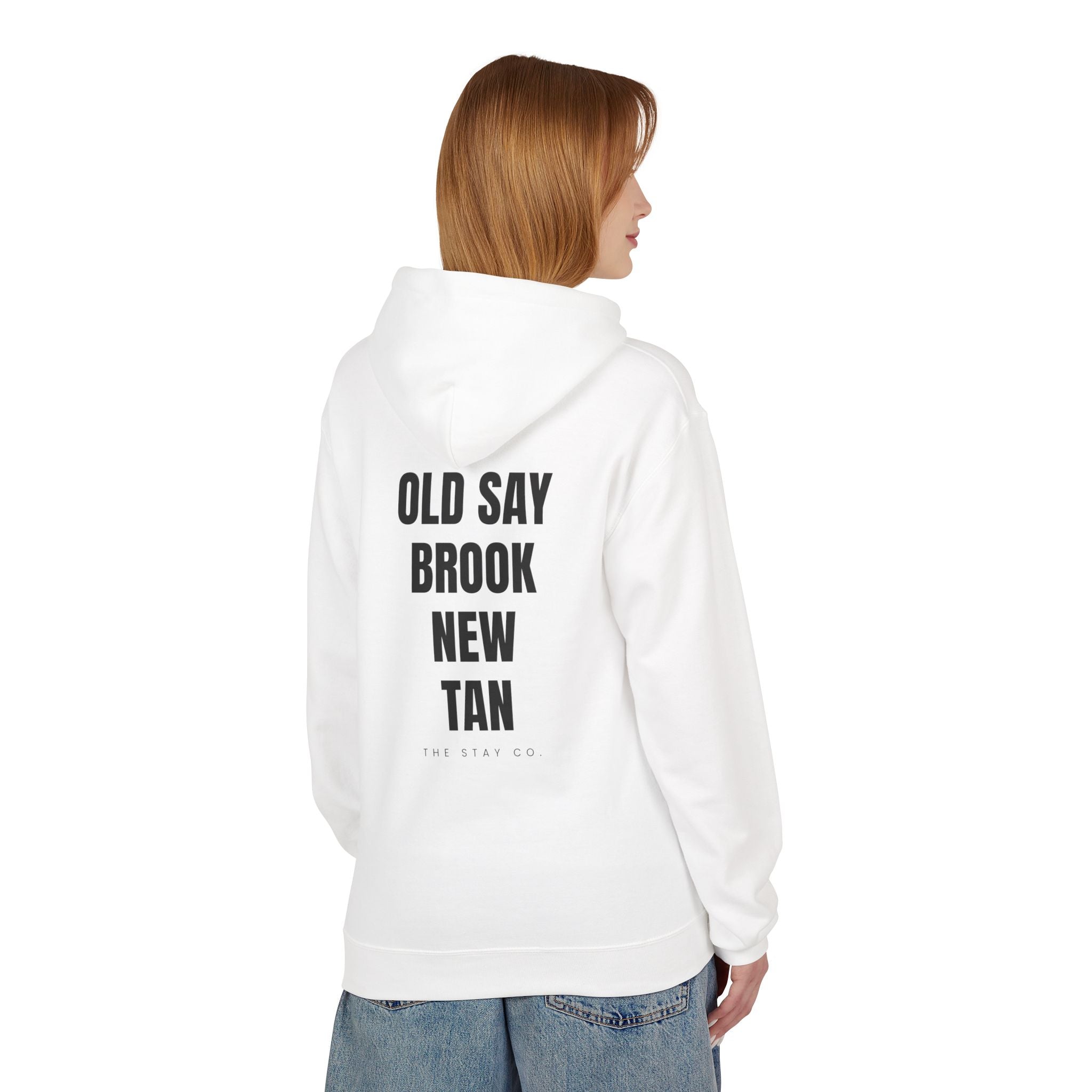 Adult- "Out Of Office" (Front) "Old Saybrook New Tan" (Back) - Hoodie