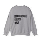 Firecracker Energy Only, 'Merica Crewneck Sweatshirt