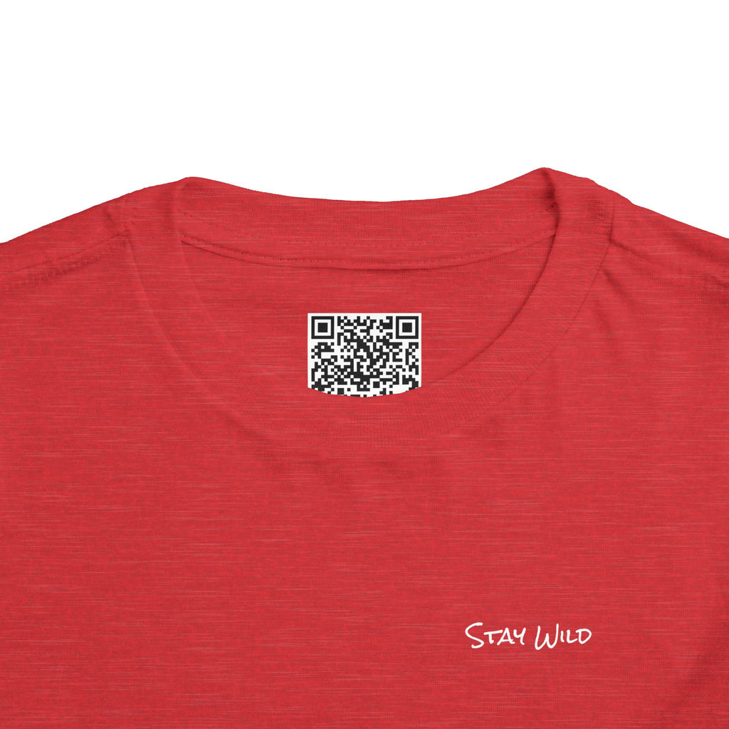 Toddler (2T-5T) - "Stay Wild" (Front) 'Walk. Run. Wakeboard. '(Back)- White Writing, Short Sleeve Tee