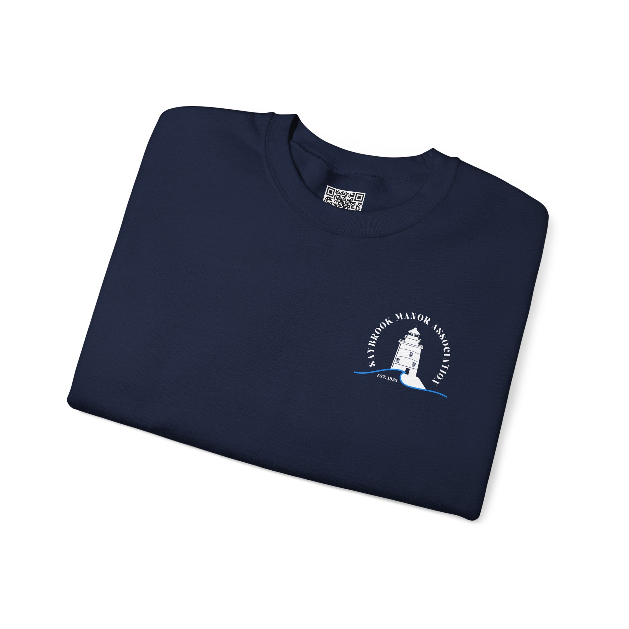 Adult- Old Saybrook Crewneck Sweatshirt With Association Logo On Front