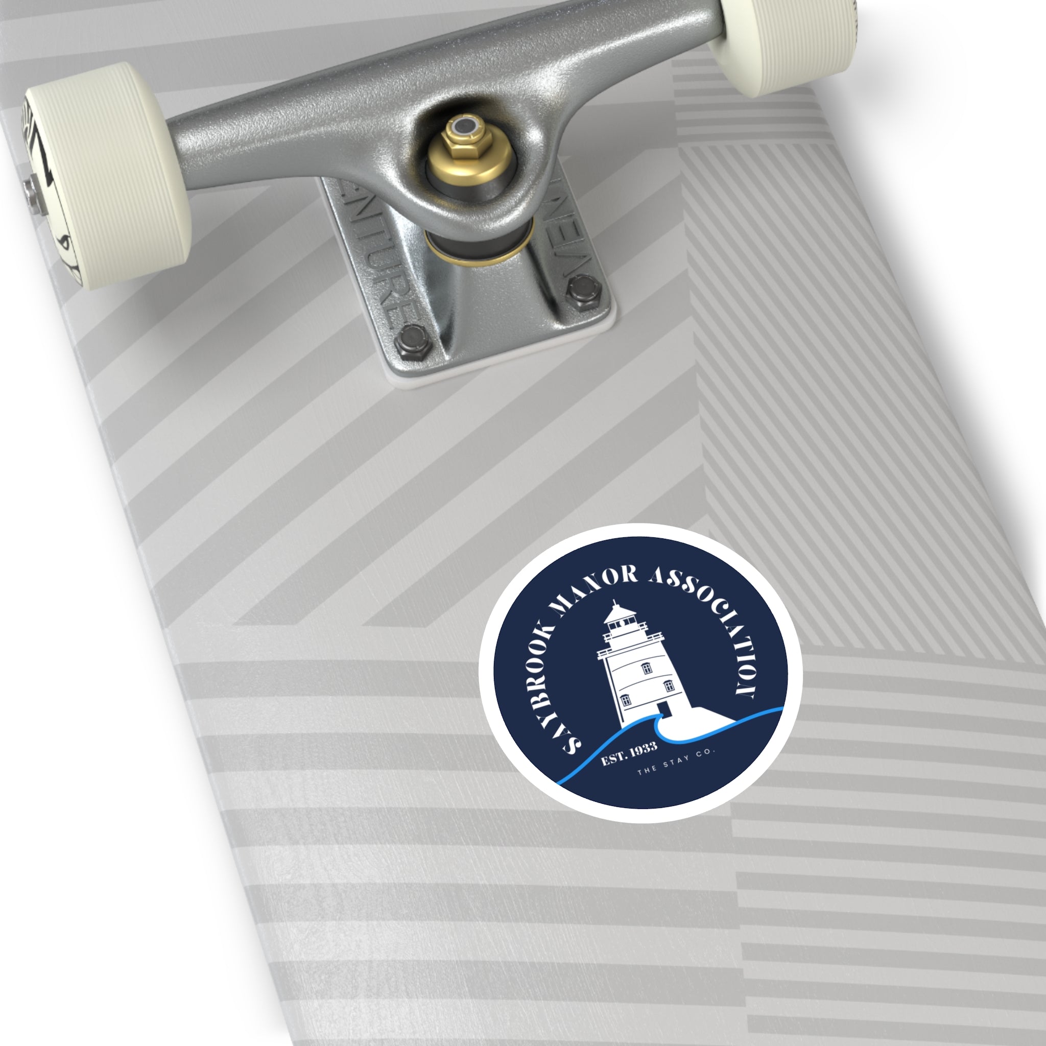 Saybrook Manor Association Lighthouse Round Stickers