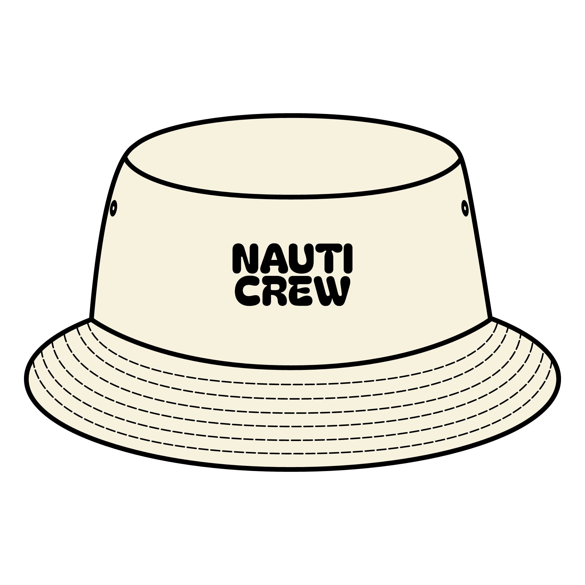 Nauti Crew Bucket Hat - Bachelorette crew hat-Stylish Summer Hat