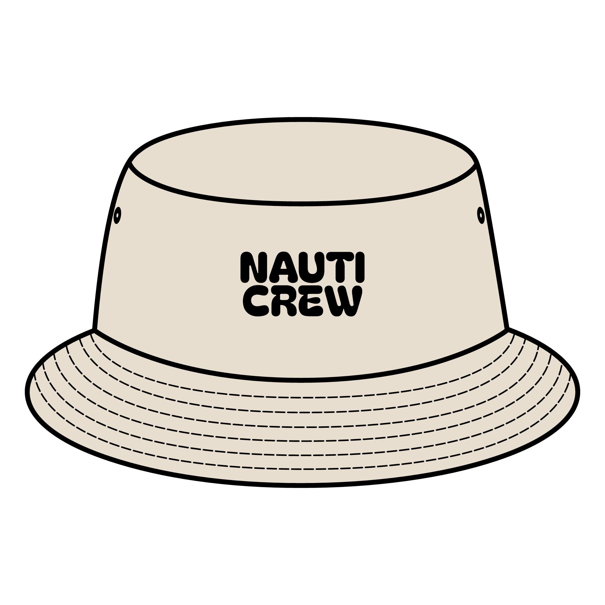Nauti Crew Bucket Hat - Bachelorette crew hat-Stylish Summer Hat