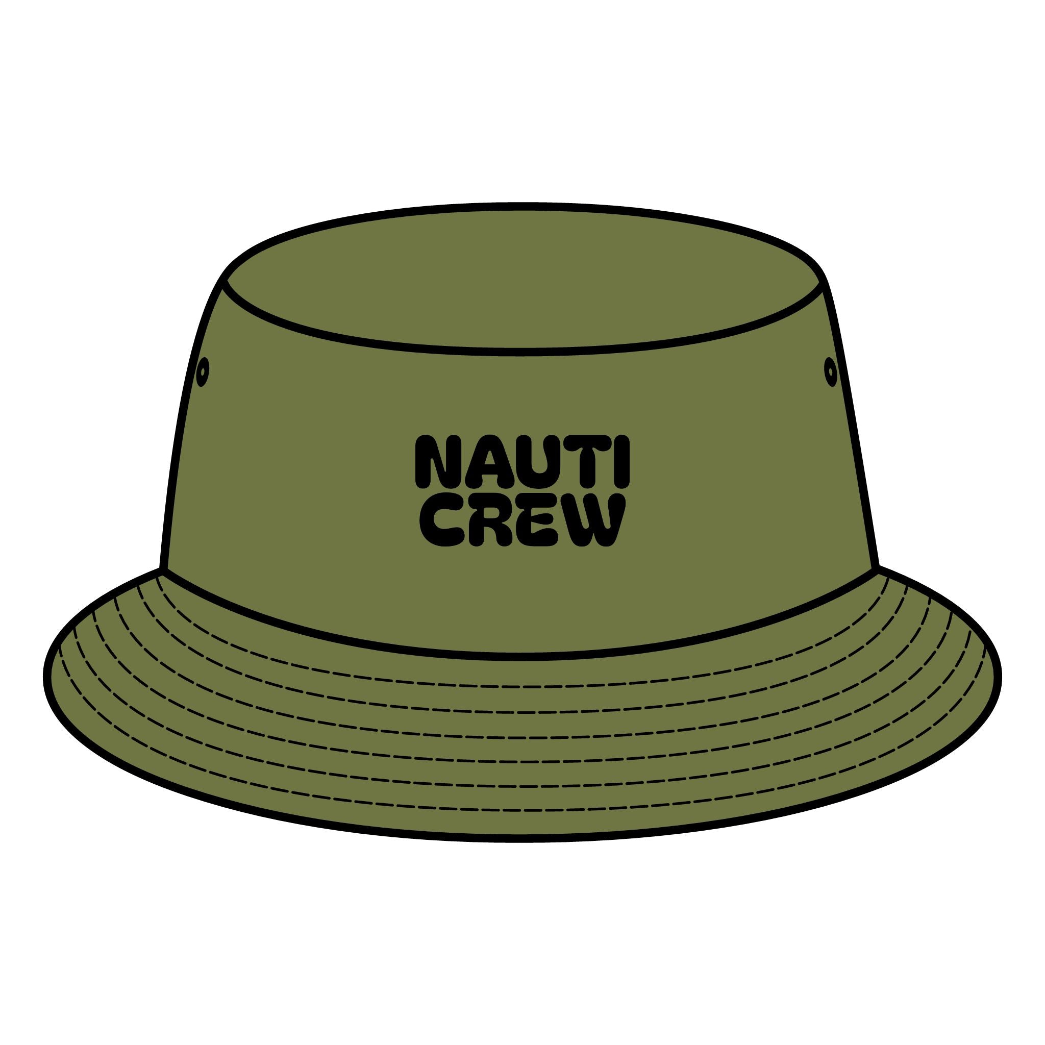 Nauti Crew Bucket Hat - Bachelorette crew hat-Stylish Summer Hat