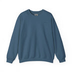 Adult- "Catch me" (Front) - "At The Dock" (Back) -Black Writing -Unisex Crewneck Sweatshirt