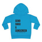 Toddler (2T-6T)- "Gone To The Beach" (Front) "Send Snax & Sunscreen, Old Saybrook, CT"- (Back)- Hoodie