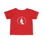 Infant (6M-24M)- Saybrook Manor Association Logo On Front  "MILK. NAP. SAYBROOK. REPEAT." (Back) in White Writing